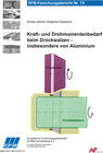 Buchcover Kraft- und Drehmomentenbedarf beim Drückwalzen, insbesondere von Aluminium