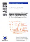 Buchcover Gesamtwirkungsgrad, Teilwirkungsgrade und optimales Betriebsverhalten von hydraulischen Pressen als Blechbearbeitungsmas