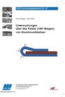 Buchcover Untersuchungen über das Falzen (180°-Biegen) von Aluminiumblechen
