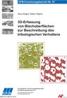 Buchcover 3D-Erfassung von Blechoberflächen zur Beschreibung des tribologischen Verhaltens