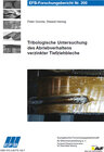 Buchcover Tribologische Untersuchung des Abriebverhaltens verzinkter Tiefziehbleche
