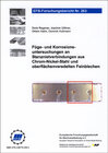 Buchcover Füge- und Korrosionsuntersuchungen an Stanznietverbindungen aus Chrom-Nickel-Stahl und oberflächenveredelten Feinblechen