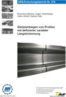 Buchcover Gleitziehbiegen von Profilen mit definierter variabler Längskrümmung