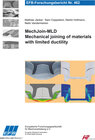 Buchcover MechJoin-MLD Mechanical joining of materials with limited ductility