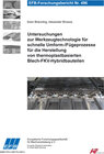 Buchcover Untersuchungen zur Werkzeugtechnologie für schnelle Umform-/Fügeprozesse für die Herstellung von thermoplastbasierten Bl