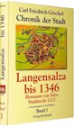 Buchcover Chronik der Stadt Langensalza bis 1346 (Band 1 von 5)