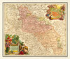 Buchcover Historische Karte: Schlesien 1724 (Plano)
