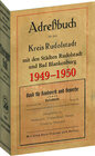 Buchcover Adreßbuch - Stadt und Kreis Rudolstadt 1949-1950