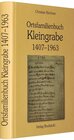 Buchcover Ortsfamilienbuch Kleingrabe bei Mühlhausen in Thüringen 1407–1963