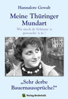 Buchcover Hannalore Gewalt - Meine Thüringer Mundart