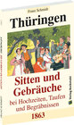 Buchcover Thüringen - Sitten und Gebräuche bei Hochzeiten, Taufen und Begräbnissen 1863
