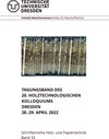 Buchcover Tagungsband des 20. Holztechnologischen Kolloquiums Dresden 28.-29. April 2022