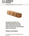 Buchcover Untersuchungen zur Ammoniakmodifikation und einer mechanischen Verdichtung von Rotbuchen- und Fichtenholz