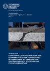 Buchcover Experimentelle Untersuchungen zum Querkrafttragverhalten von Stahlbetonbauteilen mit Carbonbetonverstärkung unter statis