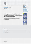 Buchcover ift-Richtlinie FE-06/1 - Prüfung von mechanischen und stumpf geschweißten T-Verbindungen bei Kunststoff-Fenstern
