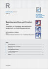 Buchcover ift-Richtlinie MO-01/1 - Baukörperanschluss von Fenstern