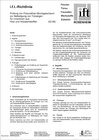 Buchcover ift-Richtlinie - Prüfung von Polyurethan-Montageschaum zur Befestigung von Türzargen für Innentüren aus Holz und Holzwer