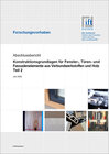 Buchcover Forschungsbericht: Konstruktionsgrundlagen für Fenster-, Türen- und Fassadenelemente aus Verbundwerkstoffen und Holz