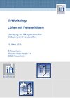 Buchcover ift-Workshop "Lüften mit Fensterlüftern" am 13.03.2012