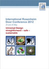 Buchcover International Rosenheim Door Conference 2012