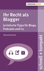 Buchcover Ihr Recht als Blogger