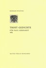Buchcover Trost-Gedichte für Paul Gerhardt und seine Frau Anna Maria