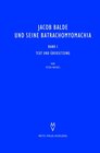 Buchcover Jacob Balde und seine Batrachomyomachia