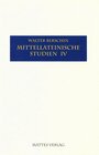 Buchcover Mittellateinische Studien IV