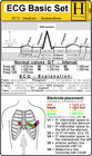 Buchcover ECG Basic Set - Medical Pocket Cards & ECG Ruler