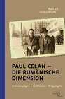 Buchcover Paul Celan – Die rumänische Dimension