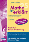 Buchcover Mathe gut erklärt 2025 Realschule Baden-Württemberg
