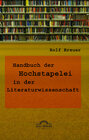 Buchcover Handbuch der Hochstapelei in der Literaturwissenschaft