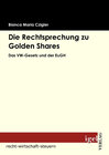 Buchcover Die Rechtsprechung zu Golden Shares