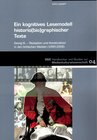 Buchcover Ein kognitives Lesemodell historio(bio)graphischer Texte