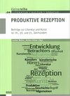 Buchcover Produktive Rezeption