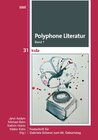 Buchcover Polyphone Literatur, Band 1