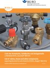 Buchcover M 034-2 - Liste der Armaturen, Schläuche und Anlagenteile (BGI 617-2) List of valves, hoses and other components