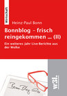 Buchcover Bonnblog - frisch reingekommen (II)