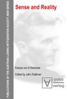 Buchcover Sense and Reality