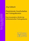Buchcover Pluralistische Gesellschaften und Vertragstheorien