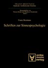 Buchcover Schriften zur Sinnespsychologie