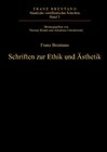 Buchcover Schriften zur Ethik und Ästhetik