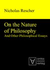 Buchcover On the Nature of Philosophy