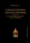 Buchcover A Manual of Modern Scholastic Philosophy