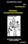 Buchcover Fritz Oerter: Texte gegen Krieg und Reaktion