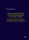 Buchcover Optimierungsmöglichkeiten des Kostentragungsmodells des § 40 Abs. 1 BetrVG