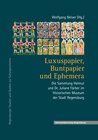 Buchcover Luxuspapier, Buntpapier und Ephemera