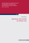 Buchcover Individual Application In Turkish Law