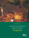 Buchcover Lautenstücke aus der Renaissance: England