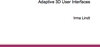 Buchcover Adaptive 3D User Interfaces